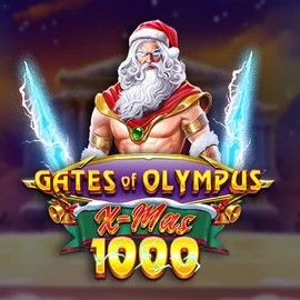 Gates of Olympus Xmas 1000 online game logo by Pragmatic Play on royal-gamecasino.net